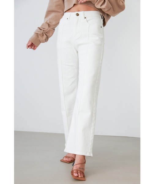 ALEXIA STAM（アリシアスタン）の「【ViVi 10月号掲載】Center Press Denim Pants/センタープレスデニムパンツ（デニムパンツ・レディース・ブルー/ホワイト/ブラック系その他・XS/M/S）」の6枚目の写真