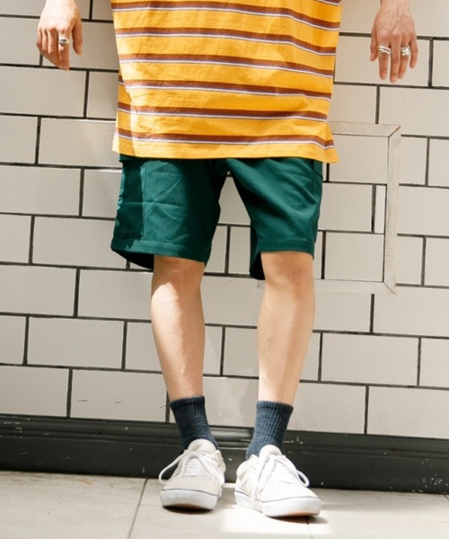 Adoon plain(アドーンプレーン)の「【Adoon plain】カーゴハーフパンツ(カーゴパンツ・メンズ・ブラック/グリーン・SMALL/MEDIUM/LARGE)」の2枚目の写真