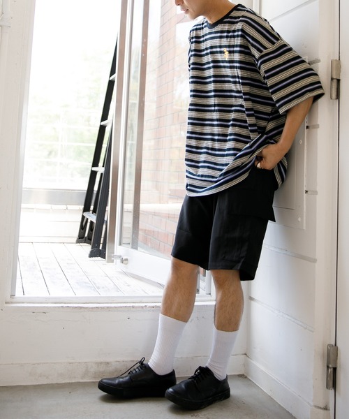 Adoon plain(アドーンプレーン)の「【Adoon plain】カーゴハーフパンツ(カーゴパンツ・メンズ・ブラック/グリーン・SMALL/MEDIUM/LARGE)」の5枚目の写真