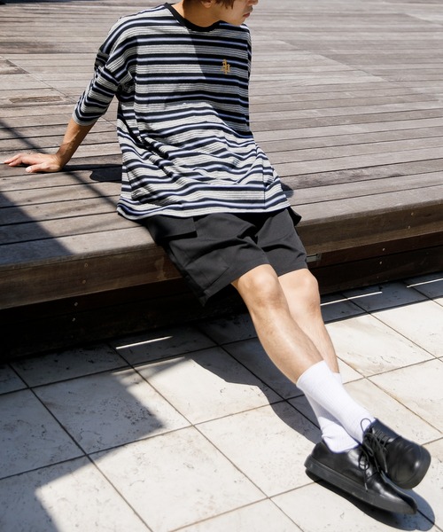 Adoon plain(アドーンプレーン)の「【Adoon plain】カーゴハーフパンツ(カーゴパンツ・メンズ・ブラック/グリーン・SMALL/MEDIUM/LARGE)」の6枚目の写真