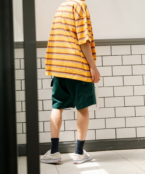 Adoon plain(アドーンプレーン)の「【Adoon plain】カーゴハーフパンツ(カーゴパンツ・メンズ・ブラック/グリーン・SMALL/MEDIUM/LARGE)」の15枚目の写真