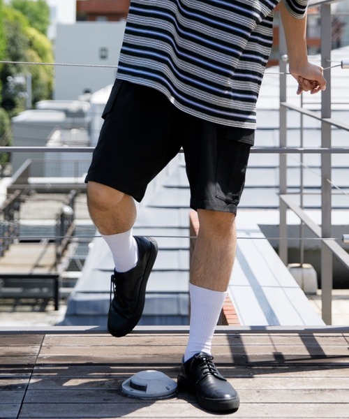 Adoon plain(アドーンプレーン)の「【Adoon plain】カーゴハーフパンツ(カーゴパンツ・メンズ・ブラック/グリーン・SMALL/MEDIUM/LARGE)」の8枚目の写真