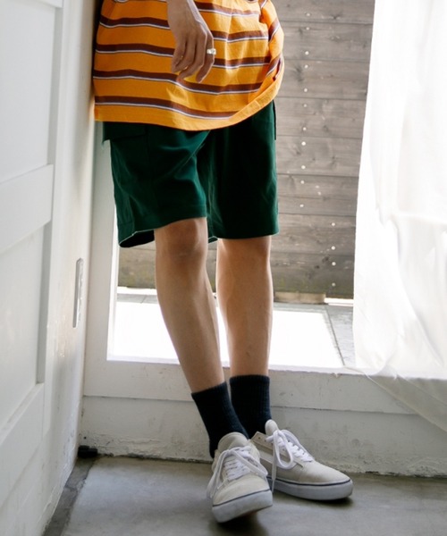 Adoon plain(アドーンプレーン)の「【Adoon plain】カーゴハーフパンツ(カーゴパンツ・メンズ・ブラック/グリーン・SMALL/MEDIUM/LARGE)」の18枚目の写真