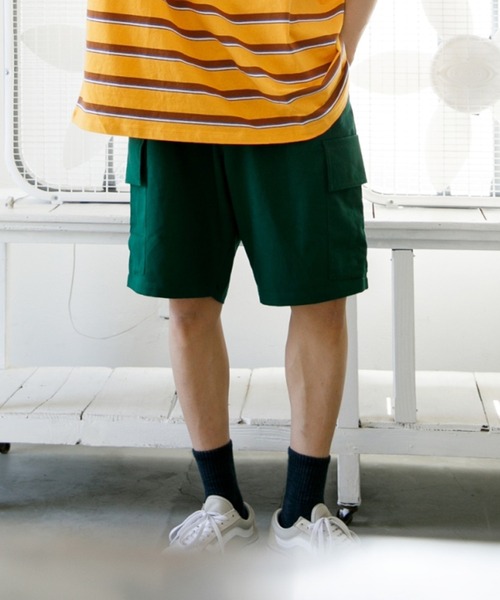 Adoon plain(アドーンプレーン)の「【Adoon plain】カーゴハーフパンツ(カーゴパンツ・メンズ・ブラック/グリーン・SMALL/MEDIUM/LARGE)」の17枚目の写真