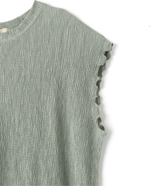 FREE'S MART（フリーズマート）の「楊柳カットソーセットアップ（ワンピース・レディース・ブラック/グレー/ライトグリーン・FREE）」の14枚目の写真