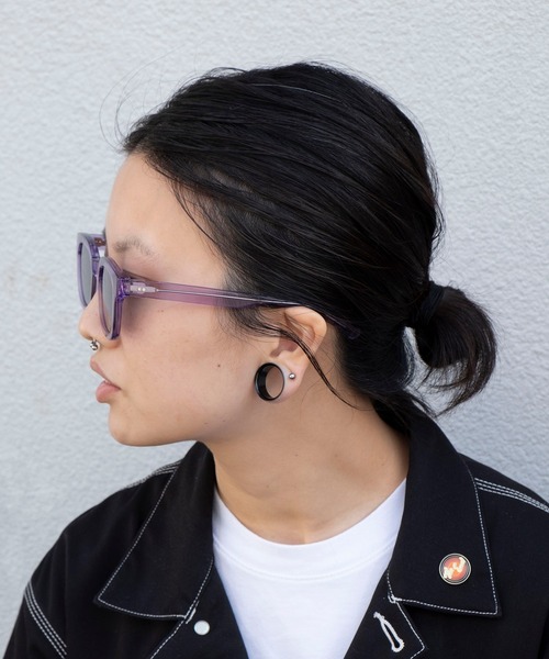 bonjour bonsoir(ボンジュール ボンソワール)の「【bonjour bonsoir】ウェリントン サングラス(サングラス・メンズ・グレー/グリーン/ネイビー/パープル/ピンク・FREE)」の17枚目の写真