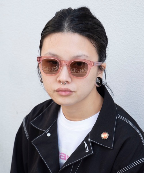 bonjour bonsoir(ボンジュール ボンソワール)の「【bonjour bonsoir】ウェリントン サングラス(サングラス・メンズ・グレー/グリーン/ネイビー/パープル/ピンク・FREE)」の18枚目の写真