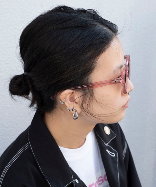 bonjour bonsoir(ボンジュール ボンソワール)の「【bonjour bonsoir】ウェリントン サングラス(サングラス・メンズ・グレー/グリーン/ネイビー/パープル/ピンク・FREE)」の19枚目の写真