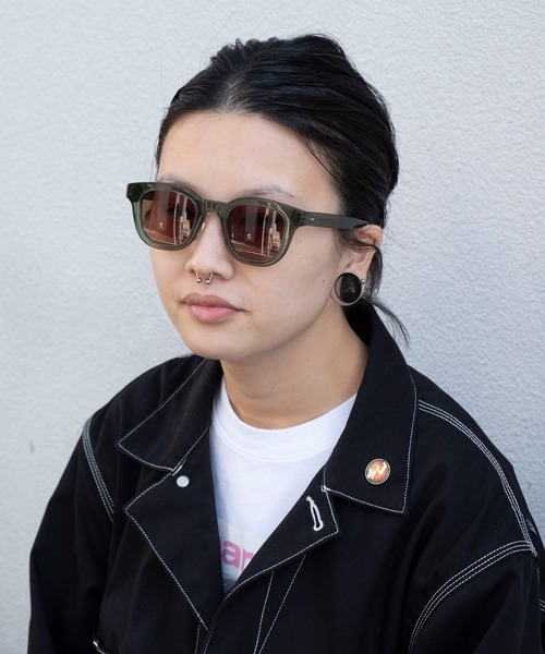 bonjour bonsoir(ボンジュール ボンソワール)の「【bonjour bonsoir】ウェリントン サングラス(サングラス・メンズ・グレー/グリーン/ネイビー/パープル/ピンク・FREE)」の20枚目の写真