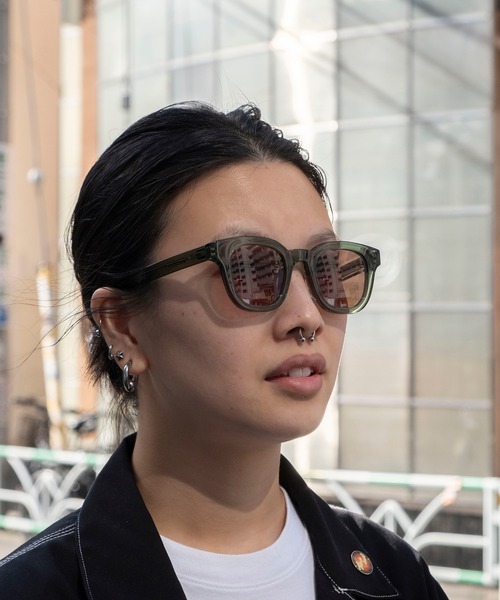 bonjour bonsoir(ボンジュール ボンソワール)の「【bonjour bonsoir】ウェリントン サングラス(サングラス・メンズ・グレー/グリーン/ネイビー/パープル/ピンク・FREE)」の22枚目の写真