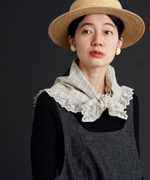 Malle | malle シャーリングチェック　レーススカーフ(バンダナ/スカーフ)