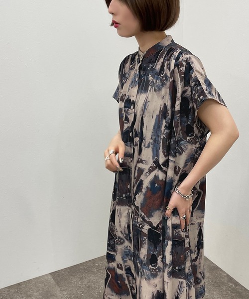 apres jour mignon（アプレジュールミニョン）の「バンドカラーワンピース紐ベルトＳＥＴ【ZOZOTOWN限定アイテム】（ワンピース・レディース・ブラック系その他/オレンジ系その他・X-LARGE/フリー）」の9枚目の写真