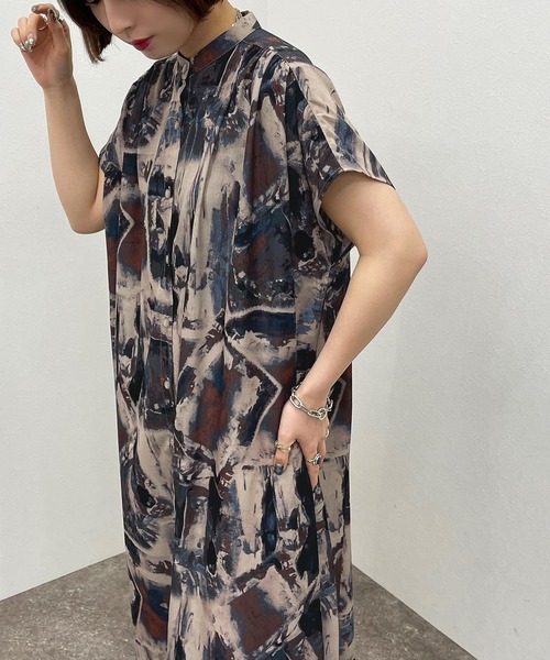 apres jour mignon（アプレジュールミニョン）の「バンドカラーワンピース紐ベルトＳＥＴ【ZOZOTOWN限定アイテム】（ワンピース・レディース・ブラック系その他/オレンジ系その他・X-LARGE/フリー）」の10枚目の写真