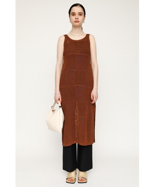 SLY（スライ）の「RUSTIC MG LONG TOPS ミドルゲージ ロング トップス（Tシャツ/カットソー・レディース・アイボリー/ブラウン・FREE）」の12枚目の写真