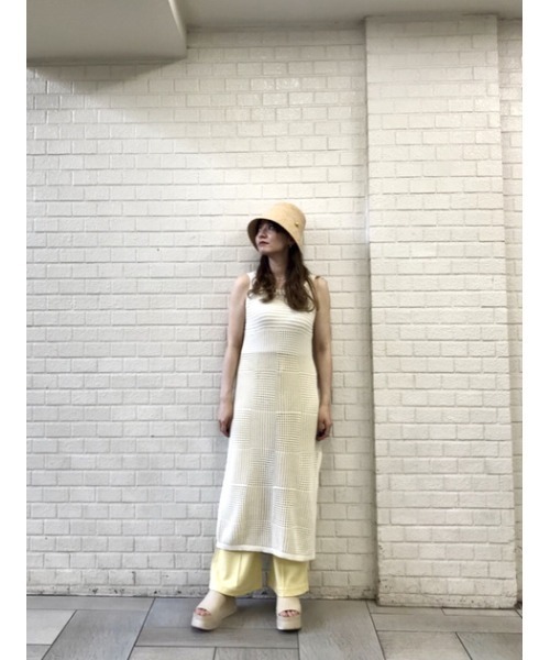 SLY（スライ）の「RUSTIC MG LONG TOPS ミドルゲージ ロング トップス（Tシャツ/カットソー・レディース・アイボリー/ブラウン・FREE）」の20枚目の写真