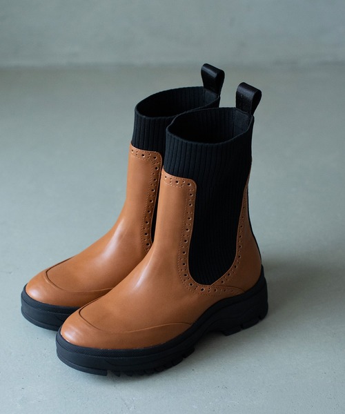 MARECHAL TERRE（マルシャルテル）の「サイドゴアブーツ【レインブーツ使用可】（ブーツ・レディース・ホワイト/ブラック/カーキ/キャメル・22.5cm/23.5cm/24.5cm）」の20枚目の写真