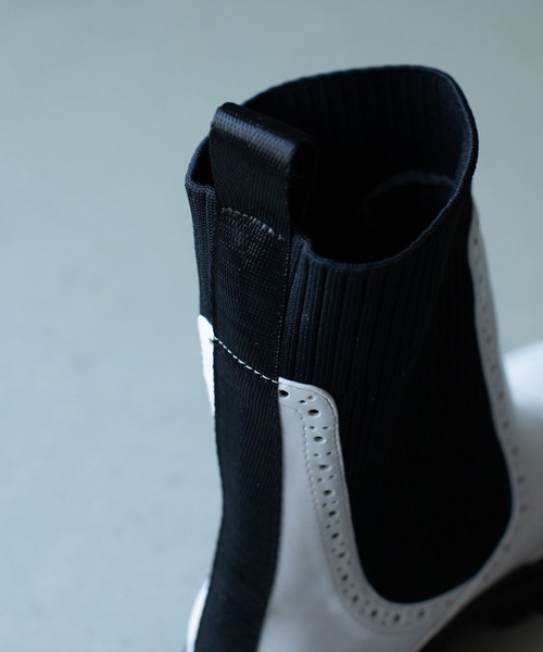 MARECHAL TERRE（マルシャルテル）の「サイドゴアブーツ【レインブーツ使用可】（ブーツ・レディース・ホワイト/ブラック/カーキ/キャメル・22.5cm/23.5cm/24.5cm）」の5枚目の写真