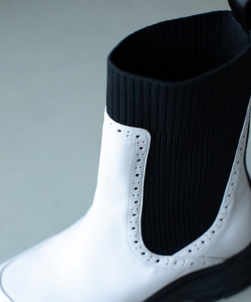 MARECHAL TERRE（マルシャルテル）の「サイドゴアブーツ【レインブーツ使用可】（ブーツ・レディース・ホワイト/ブラック/カーキ/キャメル・22.5cm/23.5cm/24.5cm）」の8枚目の写真