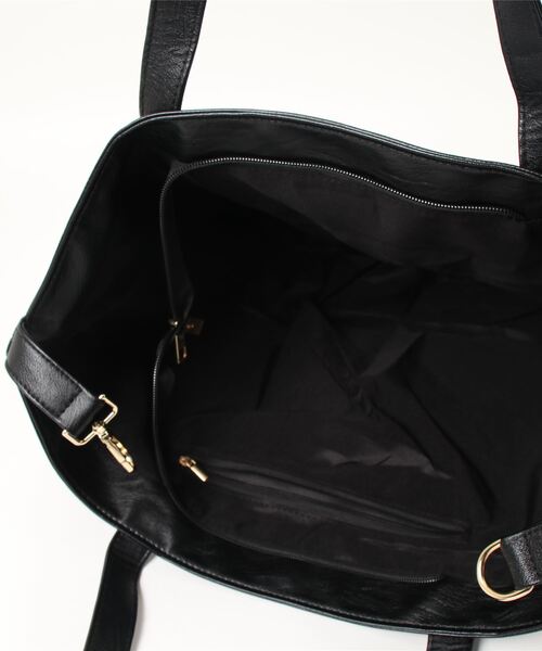 yuue' ( wear )（ユーイ）の「レザートートバッグ（トートバッグ・レディース・ブラック/オフホワイト/グリーン・FREE）」の11枚目の写真