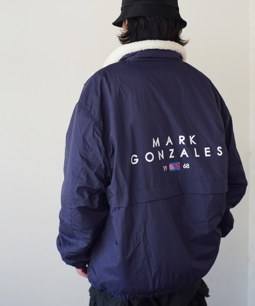 Mark Gonzales（マーク・ゴンザレス）の「【 Mark Gonzales / マークゴンザレス 】 リバーシブル スタンドカラー ジャケット（その他アウター・メンズ・ブラック/ベージュ/ネイビー・M/L/XL）」の14枚目の写真