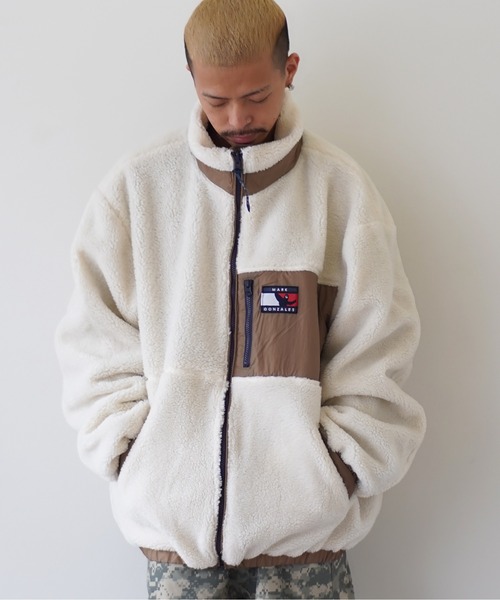 Mark Gonzales（マーク・ゴンザレス）の「【 Mark Gonzales / マークゴンザレス 】 リバーシブル スタンドカラー ジャケット（その他アウター・メンズ・ブラック/ベージュ/ネイビー・M/L/XL）」の6枚目の写真