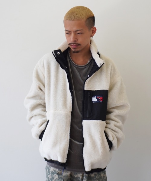 Mark Gonzales（マーク・ゴンザレス）の「【 Mark Gonzales / マークゴンザレス 】 リバーシブル スタンドカラー ジャケット（その他アウター・メンズ・ブラック/ベージュ/ネイビー・M/L/XL）」の12枚目の写真