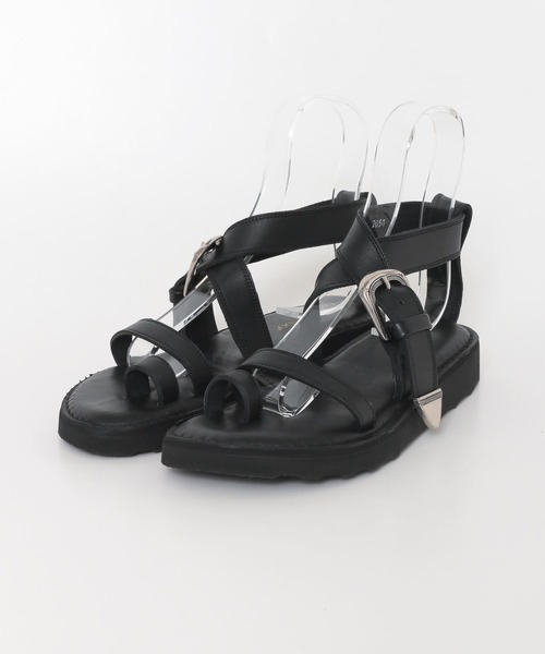 CAMINANDO（カミナンド）の「『別注』CAMINANDO　BACK SANDAL（サンダル・レディース・ベージュ/ブラック・6/7）」の9枚目の写真