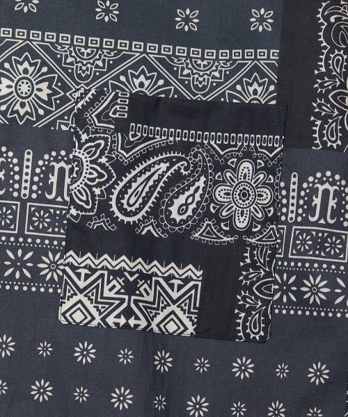VIVASTUDIO（ビバスタジオ）の「TWO TONE BANDANA SHIRTS（シャツ/ブラウス・メンズ・ブラック/ブルー・MEDIUM/LARGE）」の5枚目の写真