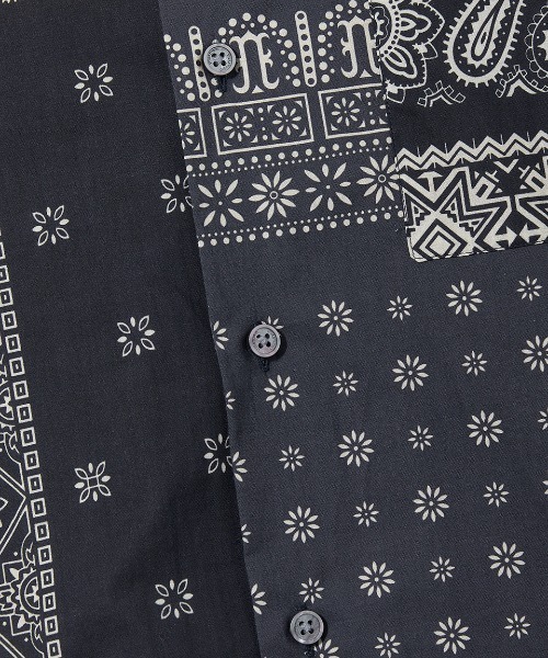 VIVASTUDIO（ビバスタジオ）の「TWO TONE BANDANA SHIRTS（シャツ/ブラウス・メンズ・ブラック/ブルー・MEDIUM/LARGE）」の21枚目の写真