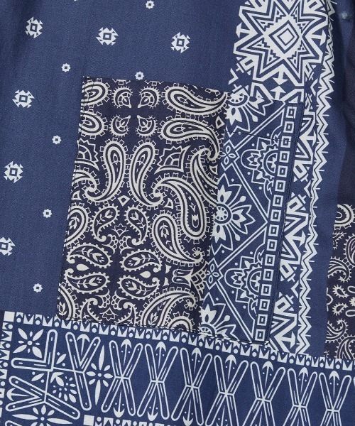 VIVASTUDIO（ビバスタジオ）の「TWO TONE BANDANA SHIRTS（シャツ/ブラウス・メンズ・ブラック/ブルー・MEDIUM/LARGE）」の4枚目の写真