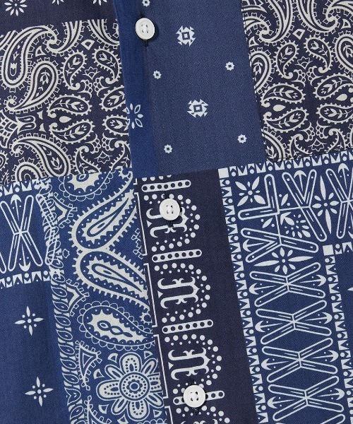 VIVASTUDIO（ビバスタジオ）の「TWO TONE BANDANA SHIRTS（シャツ/ブラウス・メンズ・ブラック/ブルー・MEDIUM/LARGE）」の8枚目の写真