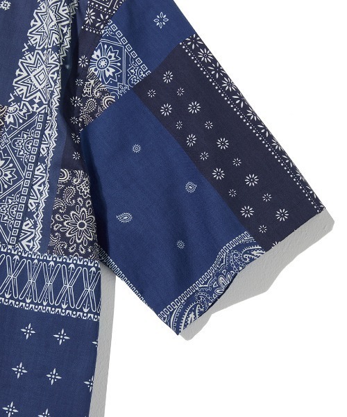 VIVASTUDIO（ビバスタジオ）の「TWO TONE BANDANA SHIRTS（シャツ/ブラウス・メンズ・ブラック/ブルー・MEDIUM/LARGE）」の19枚目の写真