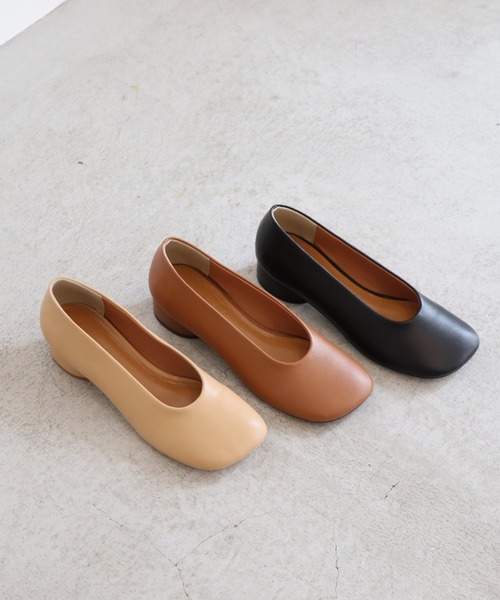 EVOL(イーボル)の「【EVOL】 オブリークトゥソフトパンプス IR9672(パンプス・レディース・ブラウン/ブラック/ベージュ・25.0cm/24.5cm/24.0cm/22.5cm/23.5cm/23.0cm)」の1枚目の写真