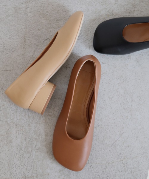 EVOL(イーボル)の「【EVOL】 オブリークトゥソフトパンプス IR9672(パンプス・レディース・ブラウン/ブラック/ベージュ・25.0cm/24.5cm/24.0cm/22.5cm/23.5cm/23.0cm)」の3枚目の写真