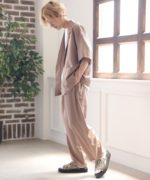 ACE SHOP（エースショップ）の「イージーケアJKT【SETUP可】（テーラードジャケット・メンズ・ネイビー/ブラック/ベージュ・FREE）」の2枚目の写真