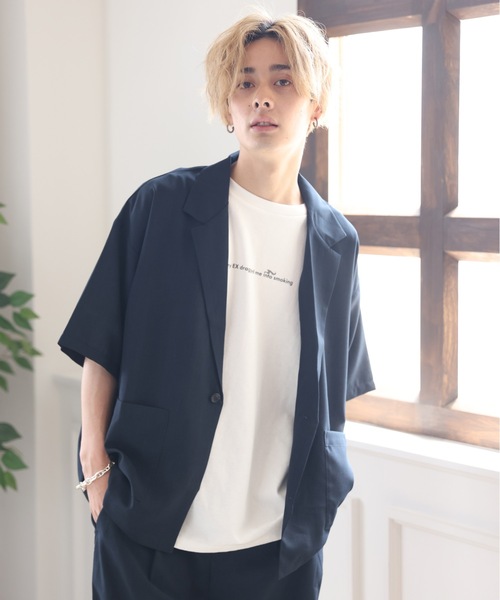 ACE SHOP（エースショップ）の「イージーケアJKT【SETUP可】（テーラードジャケット・メンズ・ネイビー/ブラック/ベージュ・FREE）」の3枚目の写真