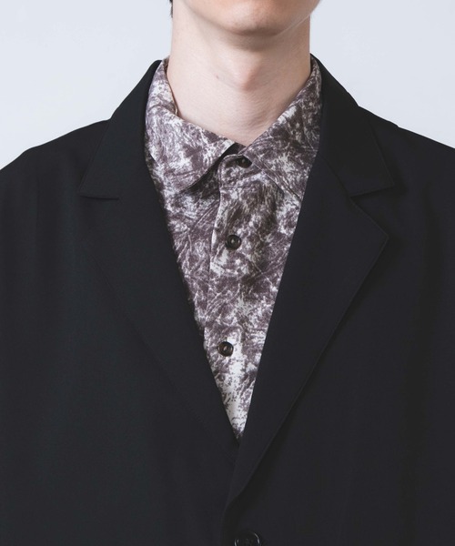 WEGO(ウィゴー)の「WEGO/ハーフスリーブビックシルエット5分袖テーラードジャケット(テーラードジャケット・メンズ・ダークグレー/ブラック・MEDIUM/LARGE)」の15枚目の写真