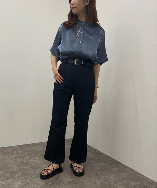 apres jour mignon(アプレジュールミニョン)の「ラメクロスシャツ【ZOZOTOWN限定アイテム】(シャツ/ブラウス・レディース・チャコールグレー/ダークブルー/パープル・X-LARGE/フリー)」の15枚目の写真