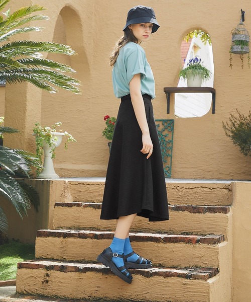 PURIL(ピュリル)の「【PURIL】《セットアップ対応》TRミモレ丈フレアスカート(スカート・レディース・ブラウン/カーキ/ボルドー/ブラック/ベージュ/グリーン・S/M)」の16枚目の写真