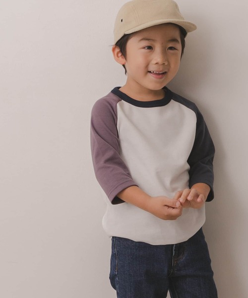 URBAN RESEARCH DOORS(アーバンリサーチドアーズ)の「7分袖クレイジーポンチTシャツ(KIDS)(Tシャツ/カットソー・キッズ・パープル/ネイビー・120/105/150/135)」の6枚目の写真