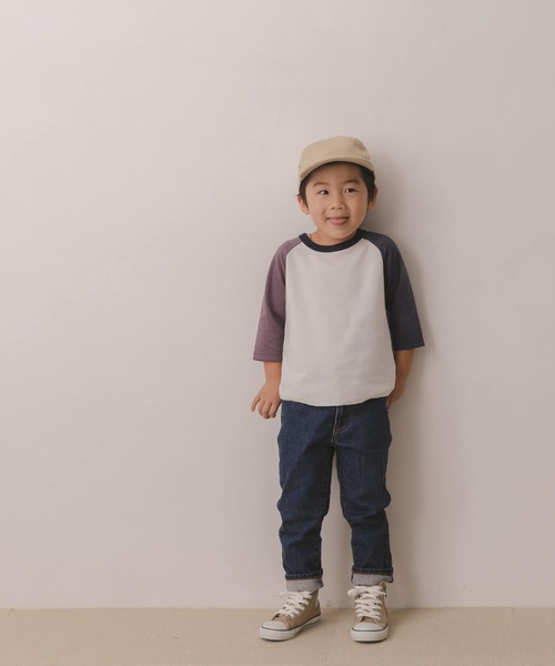 URBAN RESEARCH DOORS(アーバンリサーチドアーズ)の「7分袖クレイジーポンチTシャツ(KIDS)(Tシャツ/カットソー・キッズ・パープル/ネイビー・120/105/150/135)」の8枚目の写真