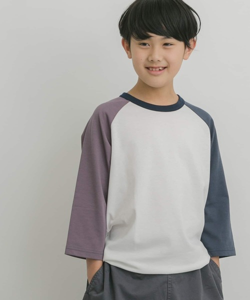 URBAN RESEARCH DOORS(アーバンリサーチドアーズ)の「7分袖クレイジーポンチTシャツ(KIDS)(Tシャツ/カットソー・キッズ・パープル/ネイビー・120/105/150/135)」の9枚目の写真