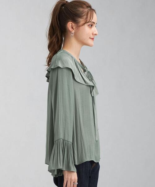 【新品タグ付き】green label relaxing ブラックシャツ フリル green label relaxing（グリーンレーベルリラクシング）の「CFC