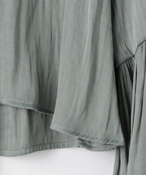 green label relaxing(グリーンレーベルリラクシング)の「ビッグ フリル カラー ブラウス(シャツ/ブラウス・レディース・ブラック/ライム/その他1・FREE)」の16枚目の写真