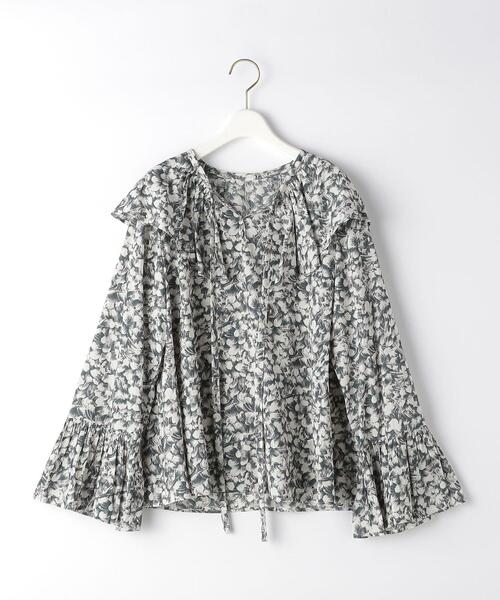 green label relaxing(グリーンレーベルリラクシング)の「ビッグ フリル カラー ブラウス(シャツ/ブラウス・レディース・ブラック/ライム/その他1・FREE)」の20枚目の写真