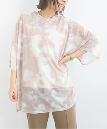 nemne store | 雲に隠れるタイダイ柄シアーTシャツ(Tシャツ/カットソー)