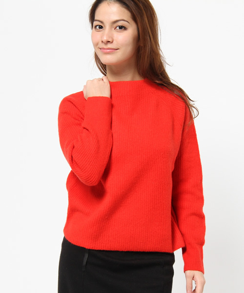 CIAOPANIC（チャオパニック）の「【Ciaopanic】アンゴラ/PUボトルNP/O（ニット/セーター・レディース・オフホワイト/グレー/レッド/ネイビー・FREE）」の4枚目の写真