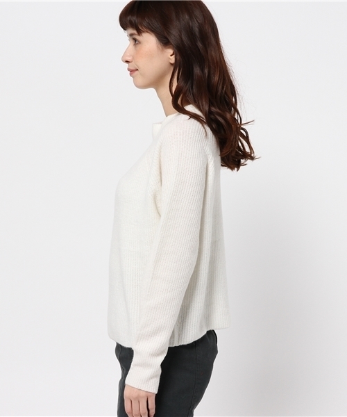 CIAOPANIC（チャオパニック）の「【Ciaopanic】アンゴラ/PUボトルNP/O（ニット/セーター・レディース・オフホワイト/グレー/レッド/ネイビー・FREE）」の6枚目の写真