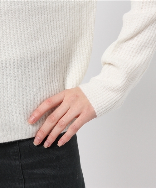 CIAOPANIC（チャオパニック）の「【Ciaopanic】アンゴラ/PUボトルNP/O（ニット/セーター・レディース・オフホワイト/グレー/レッド/ネイビー・FREE）」の9枚目の写真