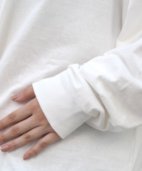 CORNERS（コーナーズ）の「カレッジロゴ　BIG　Tee（Tシャツ/カットソー・レディース・オフホワイト/グリーン/オートミール/スミクロ・FREE）」の10枚目の写真